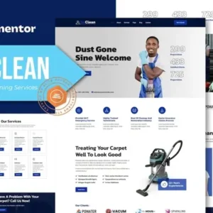 Doclean – Carpet Cleaning Services Elementor Template Kit