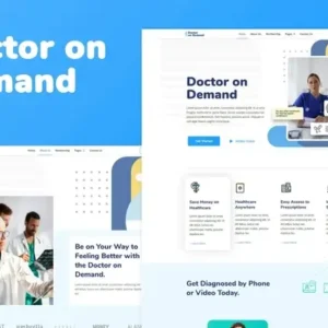 Doctor on Demand – Online Consultations Elementor Template Kit