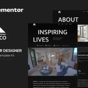 Dodeco – Interior Designer Elementor Template Kit