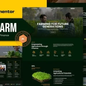 Dofarm – Agriculture Finance Elementor Pro Template Kit