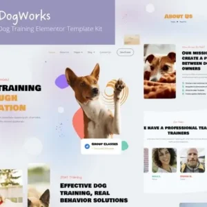 DogWorks – Dog Training Elementor Template Kit