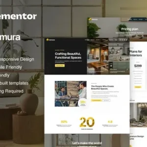 Domura – Interior Design & Architecture Elementor Pro Template Kit