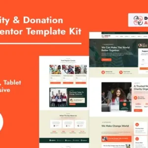 DonateAlfa – Charity & Donation Elementor Pro Template Kit