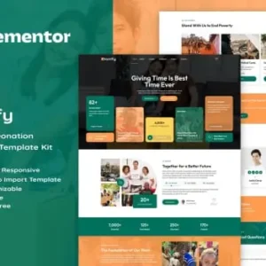 Donify – Charity & Donation Elementor Template Kit