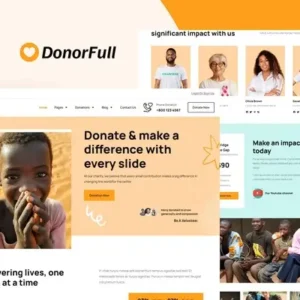 DonorFull – Charity & Donation Elementor Template Kit