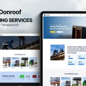 Donroof – Roofing Services Elementor Template Kit