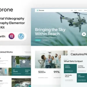 Dorone – Drone Aerial Videography and Photography Elementor Template Kit