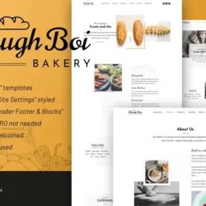 DoughBoiBakery – Bakery Cakery Elementor Template Kit