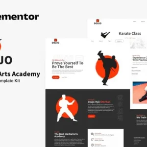 Doujo – Martial Arts Academy Elementor Template Kit