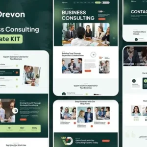 Drevon – Business Consulting Elementor Template Kit