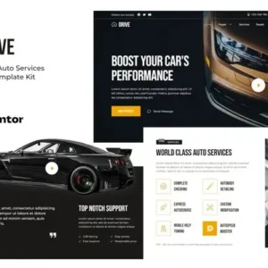 Drive – Car Repair & Auto Service Elementor Template Kit