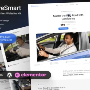 DriveSmart – Driving School Website Elementor Template Kit