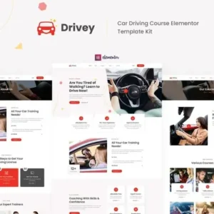 Drivey – Car Driving Course Elementor Template Kit