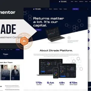 Dtrade – Trading & Investment Company Elementor Template Kit