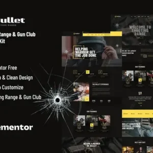 Dullet – Shooting Range & Gun Club Elementor Template Kit