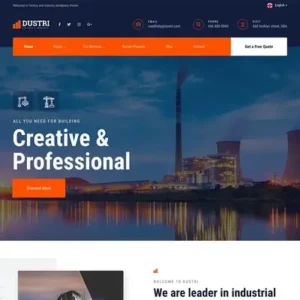 Dustri – Factory & Industrial Elementor Template Kit