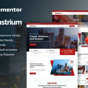 Dustrium – Industrial & Manufacturing Elementor Pro Template Kit