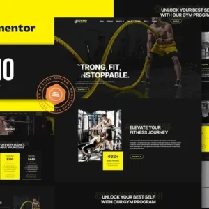 Dyno – Fitness Gym Elementor Pro Template Kit