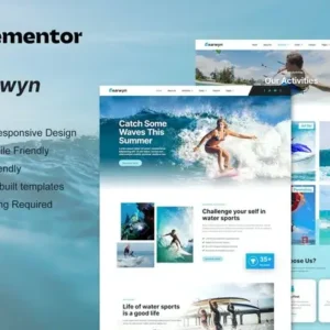 Earwyn – Water Sports & Surfing Elementor Pro Template Kit