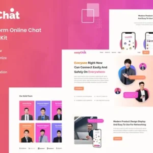 EasyChat – Online App Startup Elementor Template Kit
