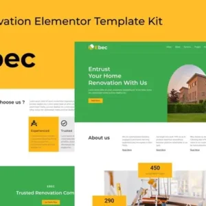 Ebec – Renovation Elementor Template Kit