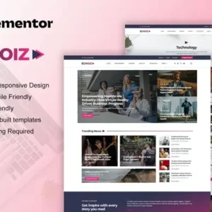 Echoiz – News & Magazine Elementor Pro Template Kit