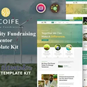 Ecoife – Charity Fundraising Elementor Template Kit
