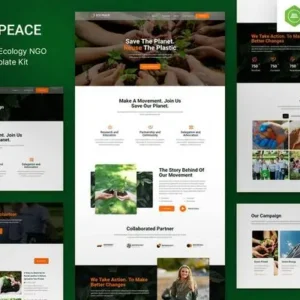 EcoPeace – Environment & Ecology NGO Elementor Template Kit