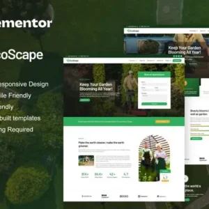EcoScape – Gardening & Landscape Elementor Pro Template Kit