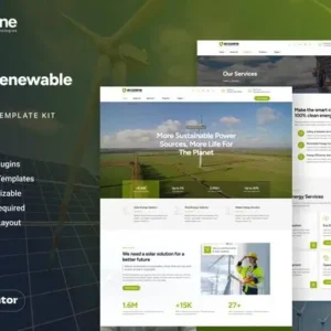Ecozene – Green Renewable Energy Elementor Template Kit