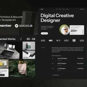Edger – Personal Portfolios & Resume Elementor Template Kit
