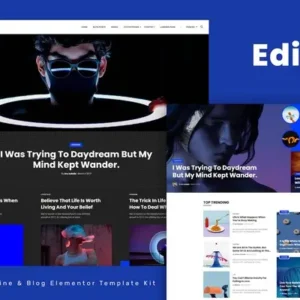 Edia – Blog & Magazine Elementor Template Kit
