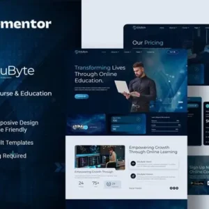 EduByte – IT Online Course & Education Elementor Template Kit