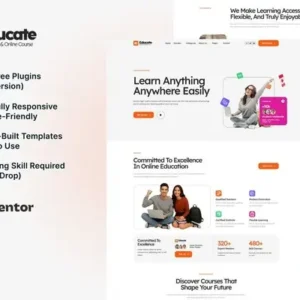 Educate – eLearning & Course Elementor Template Kit