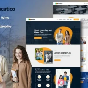 Educatico – Education School & Online Courses Elementor Template Kit
