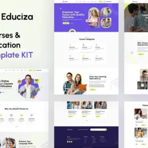 Educiza – Courses & Education Elementor Template Kit