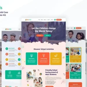 Edukids – Kindergarten & Child Care Elementor Template Kit