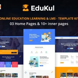 Edukul – Online Learning & Education Template Kit