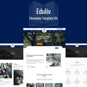 Eduliv – Education Elementor Template Kit