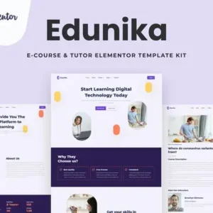 Edunika – Online Education Elementor Template Kit