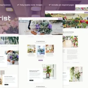 eFlorist – Flower Boutique & Decoration Elementor Template Kit