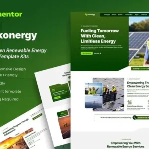 Ekonergy – Solar & Green Renewable Energy Elementor Template Kits