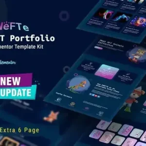 Enefte – NFT Portfolio Elementor Template Kit