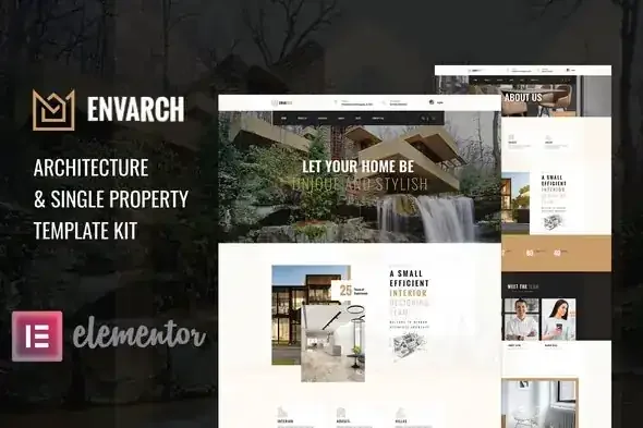 EnvArch – Architecture- & Single -Property -Elementor -Template -Kit