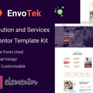 EnvoTek – IT Solution & Services Elementor Template Kit
