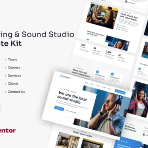 Exodio | Recording & Sound Studio Elementor Template Kit