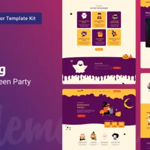 Fang — Halloween Party Elementor Template Kit