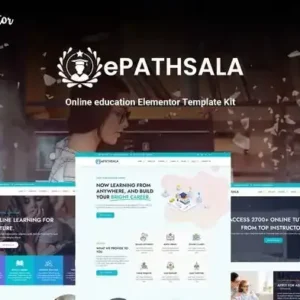 ePathsala – Online Education Elementor Template Kit