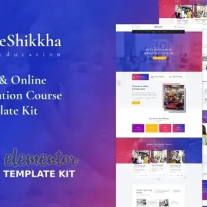 eShikkha – eLearning Elementor Template Kit