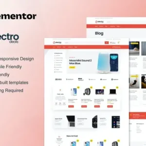 ElectroDeals – Woocommerce Electronic Store Elementor Template Kit